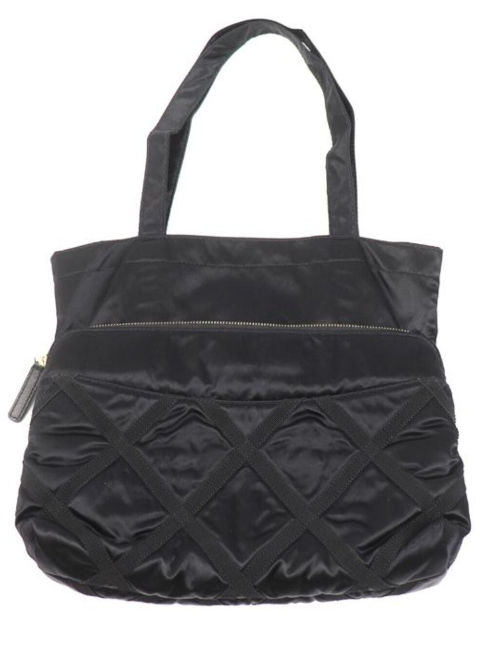Chanel Quilted Grosgrain 2-Way Tote Black - Picture 2 of 9